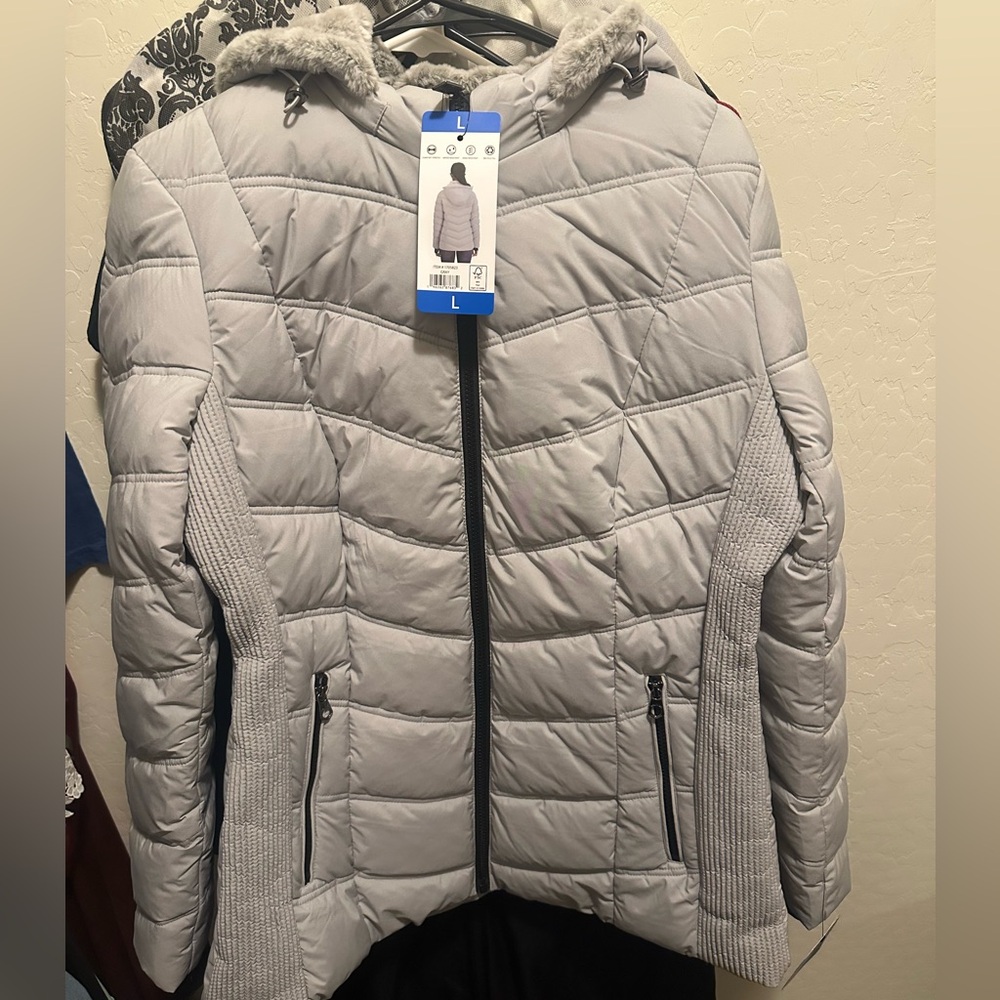 Nautica puffer faux fur jacket.